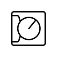 manual house climate control icon vector outline illustration