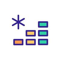 Reducing the temperature of the icon vector. Isolated contour symbol illustration vector