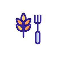 Diet food icon vector. Isolated contour symbol illustration vector