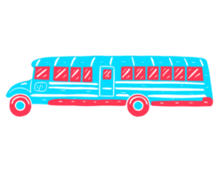 illustration de l'élément graphique du bus scolaire de new york png