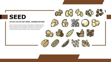 Seed Plant Agriculture Culture Landing Header Vector