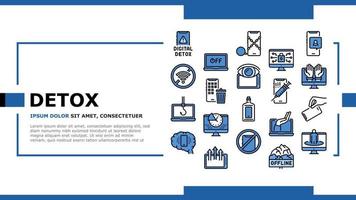 Digital Device Detox Landing Header Vector