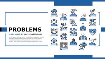 Psychological Problems Landing Header Vector