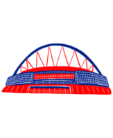 ilustración de elemento gráfico del estadio de wembley