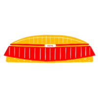 Tokyo Dome in flat design style png