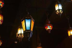 beautiful and vintage hanging lamp photo