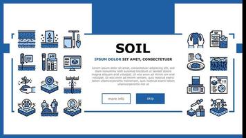 Soil Testing Nature Landing Header Vector