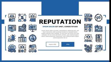 Reputation Management Landing Header Vector