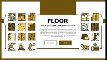 Floor Installation Landing Header Vector