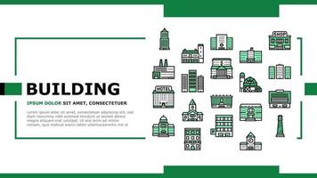 Building Architecture Landing Header Vector