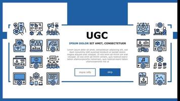 User Generated Content Landing Header Vector