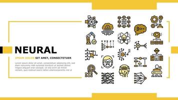 Neural Network And Ai Landing Header Vector