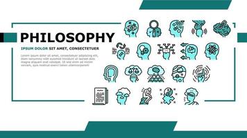 Philosophy Science Landing Header Vector