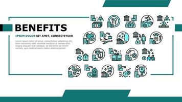 Benefits For Business Landing Header Vector