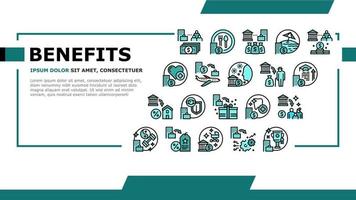 Benefits For Business Landing Header Vector