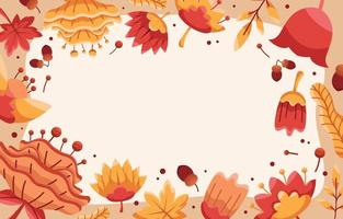 Nature Fall Floral Background vector