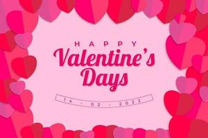 happy valentine's day easy to edit for your vector