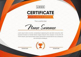 Certificate Template for Career Promotion or Awardee vector