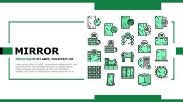 Mirror Installation Landing Header Vector