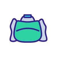 ilustración de contorno de vector de icono de bolsa de deportes holgados