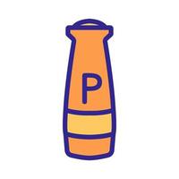type of pepper shaker icon vector outline illustration