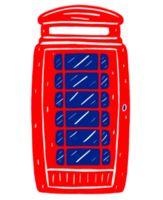 illustration de l'élément graphique de la cabine téléphonique png