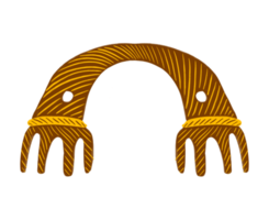 ilustração de elemento gráfico de floresta de pinus yogyakarta png