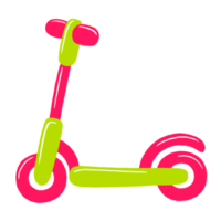 ilustração de elemento gráfico de scooter png