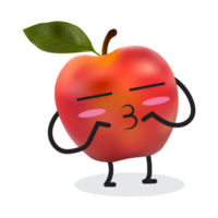 personaggio dei cartoni animati di mela. png