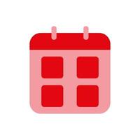 calendario, vector de icono de horario