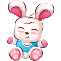 personnage de dessin animé lapin en peluche png