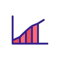 graph to increase the vector icon s performance. Isolated contour symbol illustration