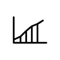 graph to increase the vector icon s performance. Isolated contour symbol illustration