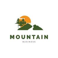 Mountain icon logo design inspiration vector