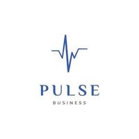 Pulse icon logo design inspiration vector