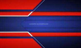 Modern abstract background blue and red with white colorful vector