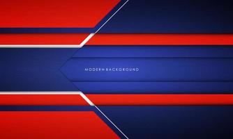 Modern abstract background blue and red with white colorful vector