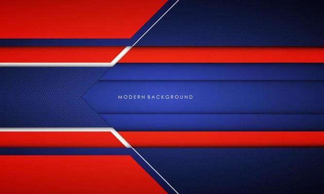 Modern abstract background blue and red with white colorful