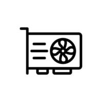 tuning computer icon vector outline illustration