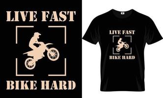 diseño de camiseta de moto vector