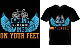 Cycling T shirt Design vector