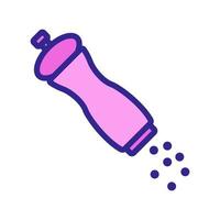 hand salt shaker icon vector outline illustration