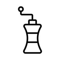 seasoning hand mill icon vector outline illustration