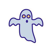 ghost icon vector. Isolated contour symbol illustration vector