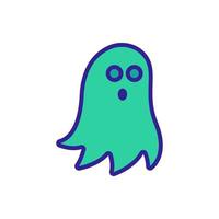 ghost icon vector. Isolated contour symbol illustration vector