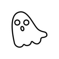 ghost icon vector. Isolated contour symbol illustration vector