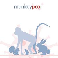 Host of monkeypox concept. vector