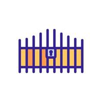 locked with lock checkpoint icon vector outline illustration