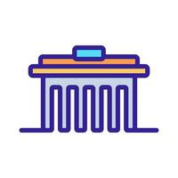 building icon vector. Isolated contour symbol illustration vector