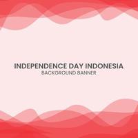 banner de fondo de celebración del 77º día de la independencia de indonesia adecuado para sitio web y plataforma de redes sociales vector